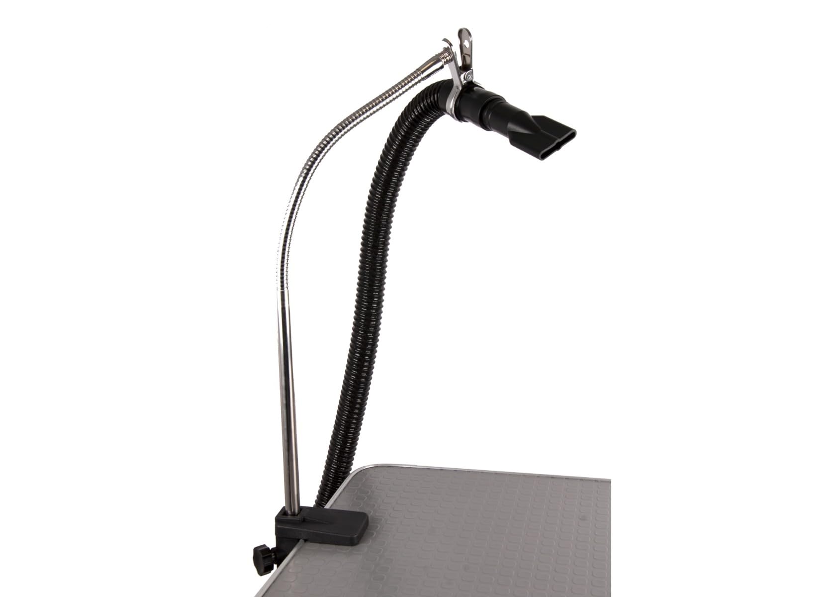 Show Tech Handy Hose Holder for Any Hand Dryer or Blaster Hose | Convenient Grooming Table-Mounted Hose Organiser | Durable and Space-Saving Hose Storage Solution - Fully Adjustable