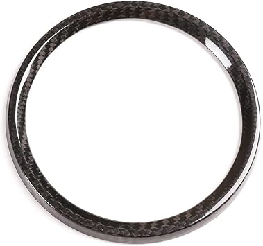 Fit for Porsche 911 2019 2020 Real Carbon Fiber Interior Accessories Meter Display Screen Cover Dashboard Ring Tachometer Decoration Frame Black Carbon Fiber