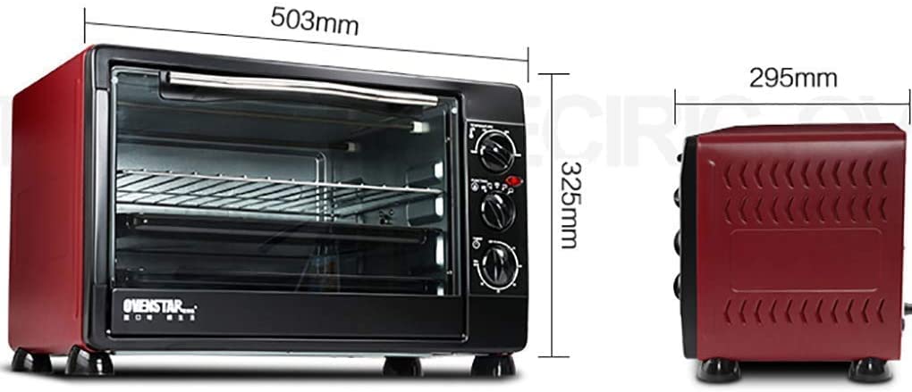 Forno Multifunzionale da 30 Litri, impostazione della Temperatura del Vapore da Tavolo per Uso Domestico e Forno tostapane da appoggio a convezione da 60 Minuti utile