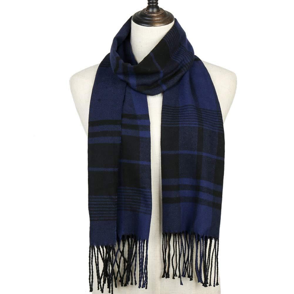 Écharpe d'hiver femme foulard à carreaux dames doux chaud necker châle