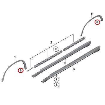 Amazon.co.jp: Woodzdon ホイールアーチトリムカバー ブラインド