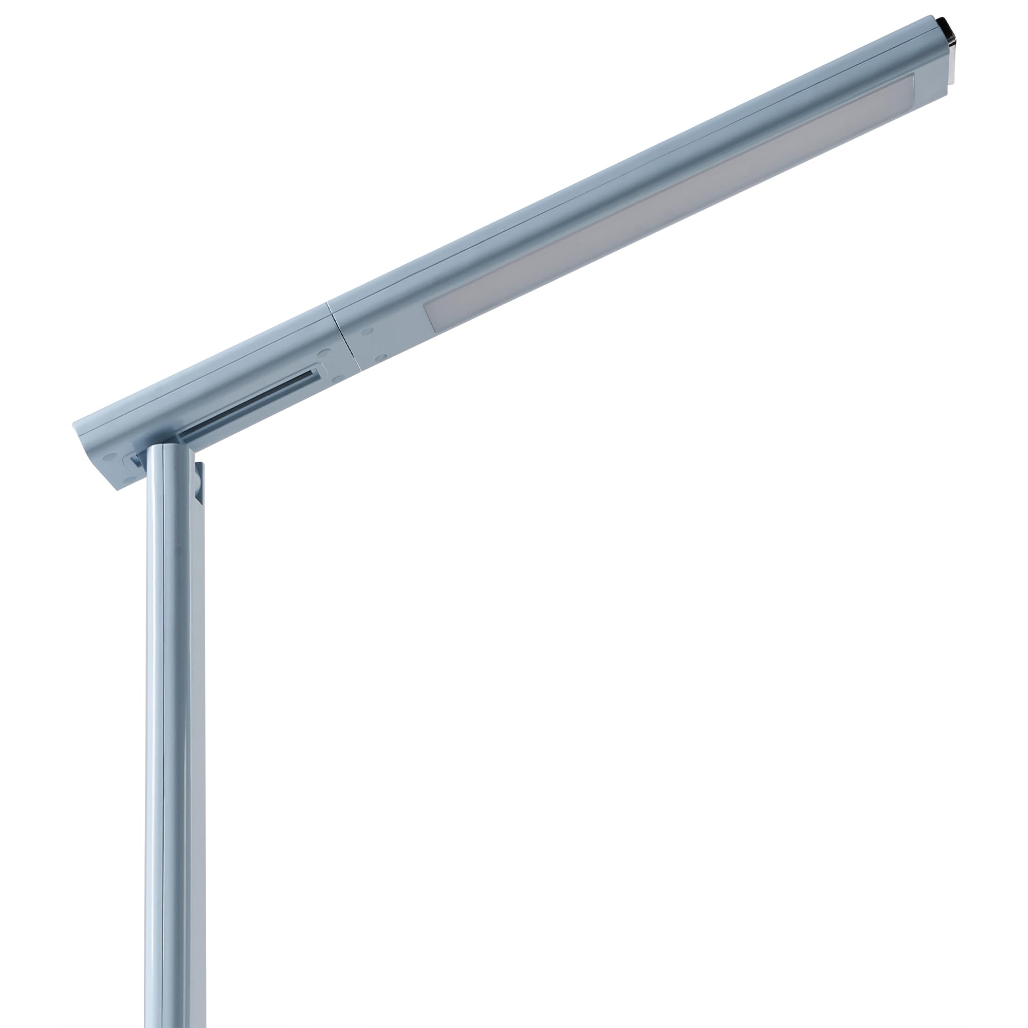 Beliani Lampada da scrivania moderna a LED con portapenne 3 modalità Materiale sintetico Paralume regolabile azzurro