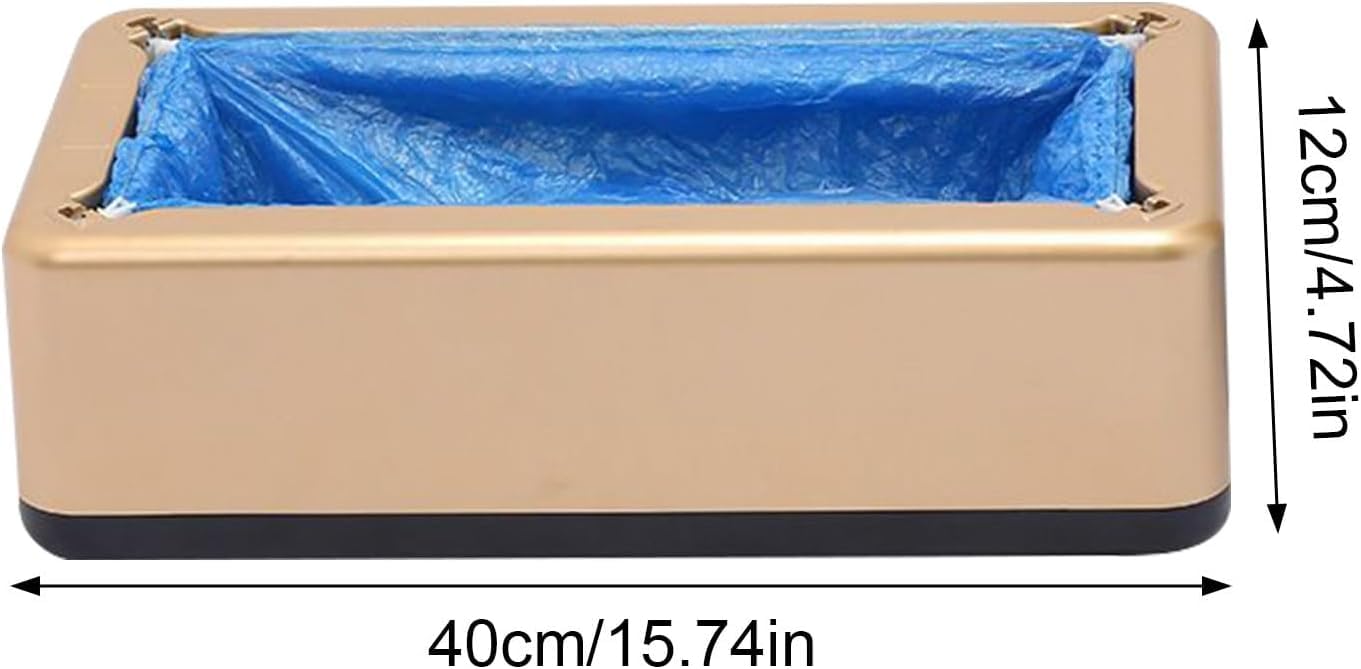 Dispensador de fundas desechables para zapatos con 100 fundas de plástico, protección cómoda e higiénica para el hogar, oficina, fábrica, laboratorio, hotel