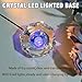 IFOLAINA Crystal LED Light Base Multicolor Changing Pedestal Color Show Stand Lighted Display Plate AC Power for 3D Glass Art Octagon Light Base