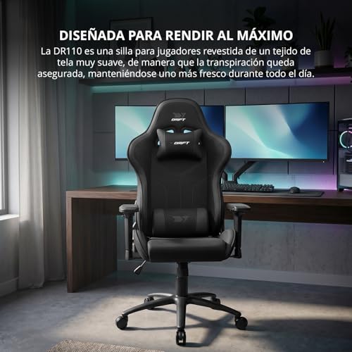 Silla de tela transpirable Drift DR110 con pistón clase 4 7