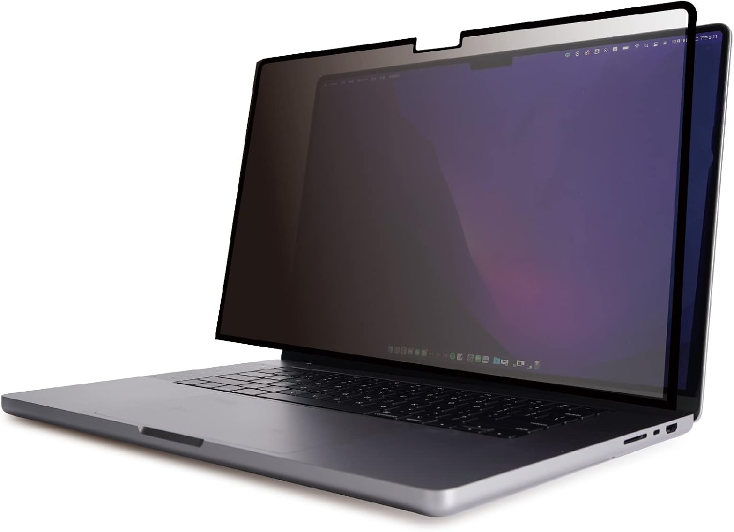 Moshi Umbra Privacy Screen Protector for MacBook Pro 16-inch (2022 2021 M1, A2485), Anti-Spy, Scratch Protection, Fingerprint Resistant, Blue Light Filter, Easy-Installation, Washable & Reusable