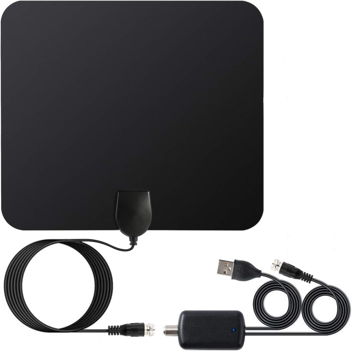 TV Antenna Indoor Amplified HDTV Antenna, TV Antenna for Digital TV 50-80 Mile Range,HD Digital TV Antenna UPGRADED 2018 VERSION, with Detachable Signal Booster Support 4K 1080p & All Older TV's