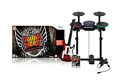 Guitar Hero: Warriors of Rock inkl. Schlagzeug, Gitarre, Mikrofon - [Wii]