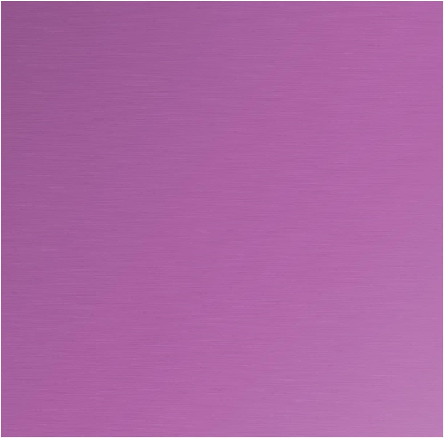 Anodized Aluminum Sheet Metal 12 x 12 x 1/32 Inch Purple Metal Plates for Laser Engraving, 0.8MM Thin Decorative Sheets for Crafting, House Decoration