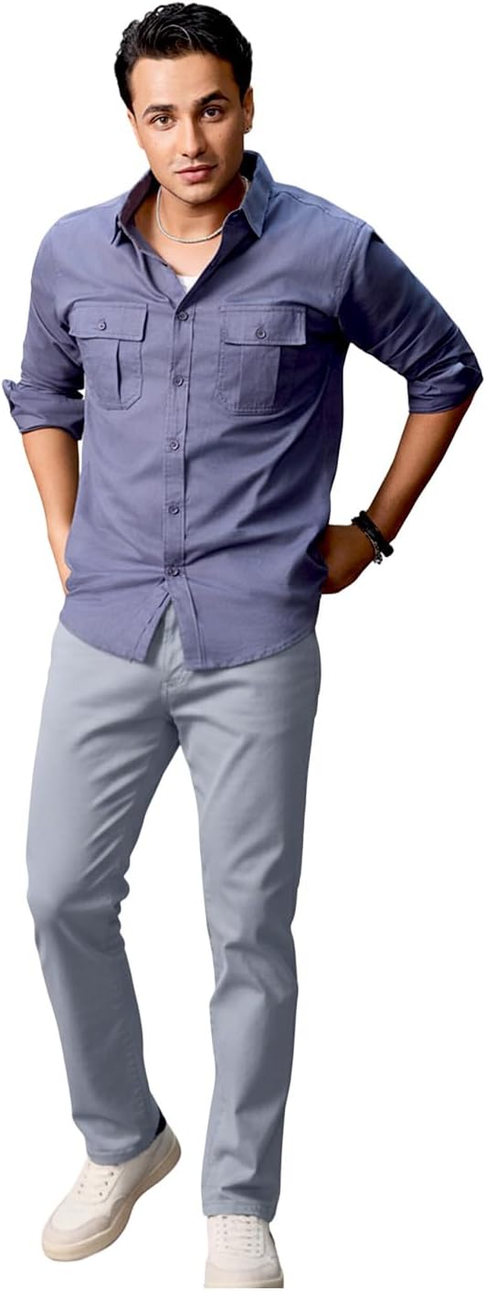 Urbano Fashion Men's Slim Fit Casual Trouser