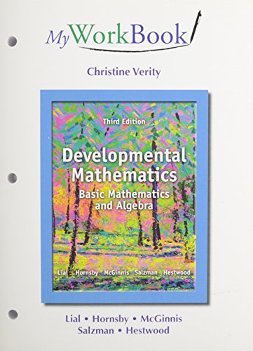 MyWorkBook for Developmental Mathematics Plus NEW MyLab Math with Pearson eText -- Access Card Package,...