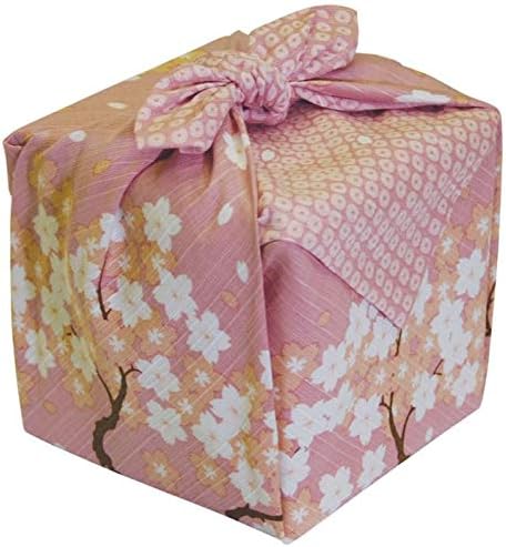 Maeda Japanese Wrapping Cloth a Row of Cherry Trees Sakura 50 x 50cm