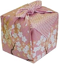 Maeda Japanese Wrapping Cloth a Row of Cherry Trees Sakura 50 x 50cm