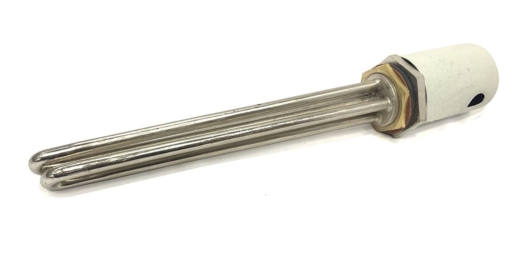 Swastik Heaters And Appliances Stainless Steel Commercial Water Heating Element Nickle Plating Solar Water Geyser Element With Thermostat Pocket Dia 1.25 Inch 4000 Watt