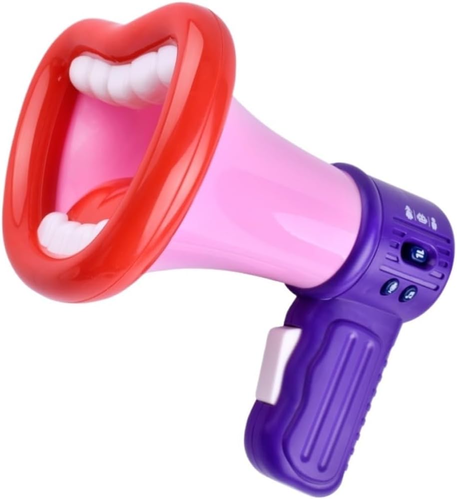 KYUSAR Handheld Megaphones Bullhorn Handheld Bullhorn Speaker Vocal Toys Plastic Hand Megaphone Changer Horn Toy Small Megaphone Speaker Megaphone Speaker (Size : B)
