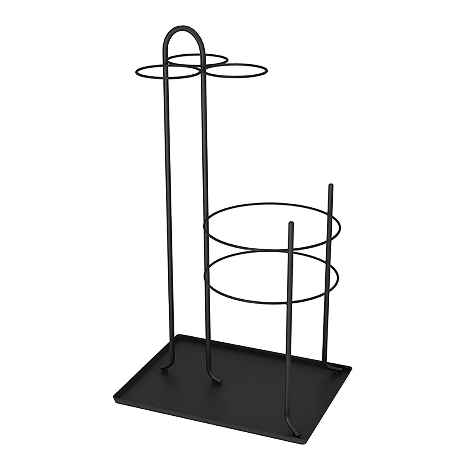 Porte-parapluie intérieur avec égouttoir pour ranger modèles longs et courts
