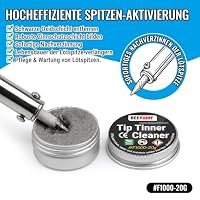 BEEYUIHF bleifrei Lötspitzen-Reaktivator, Spitzenaktivator zur Reaktivierung oxidierter Lötspitzen, Regeneration oxidierter Spitzen Lötspitzenreiniger Tip Tinner Cleaner (Nettogewicht: 16g Dose) – Ansicht 2
