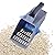 Niktule Pet Cat Litter Scoop,Large Capacity Cat Scooper for Litter Box - Detachable Cat Litter Scoop Disposal System Sifting Shovel with Poop Bag Holder