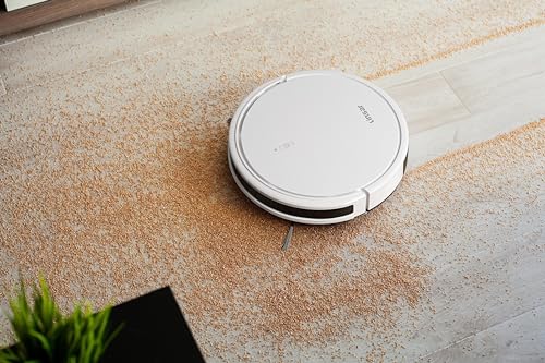 Linsar - Saugroboter ohne Wischfunktion - APP Steuerung - 100 Min Laufzeit - Alexa kompatibel - für Teppich, Tierhaare & Hartböden - Staubsauger Roboter mit Ladestation & Fernbedienung (Weiß)