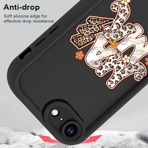 Coque iPhone 16e et 17e silicone TPU motif Mama Leopard - 3