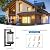 Zanritelit Outdoor Wall Lights, Square Waterproof Outside Light Fixtures Wall Mount for House Porch Yard Doorway Garage Patio, Black Aluminum Outdoor Sconce Wall Lighting, Exterior Wall Lantern