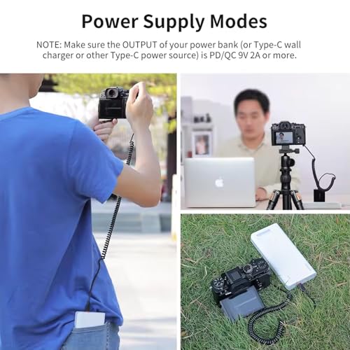 Image of KingMa NP-W126 USB-Type-C Coupler (Only for PD Powerbank Type C Output minimum18W 2Amp) Dummy Battery TC Power Supply Kit Compatible with Fuji X-T2 X-T3 X-T10 X-T30 X-T20 XT100 Live Video Vlog