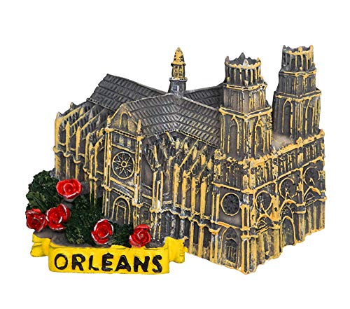zamonji Orleans, Francia 3D Imán de Resina para Nevera Refrigerador Etiqueta Artesanía Pegatinas Magnéticas Turista Recuerdo de Viaje Regalo Decoración del Hogar
