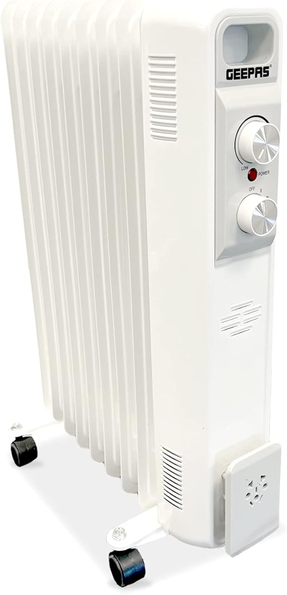 Geepas Oil Filled Radiator Heater, 2000W Portable Electric Heater 3