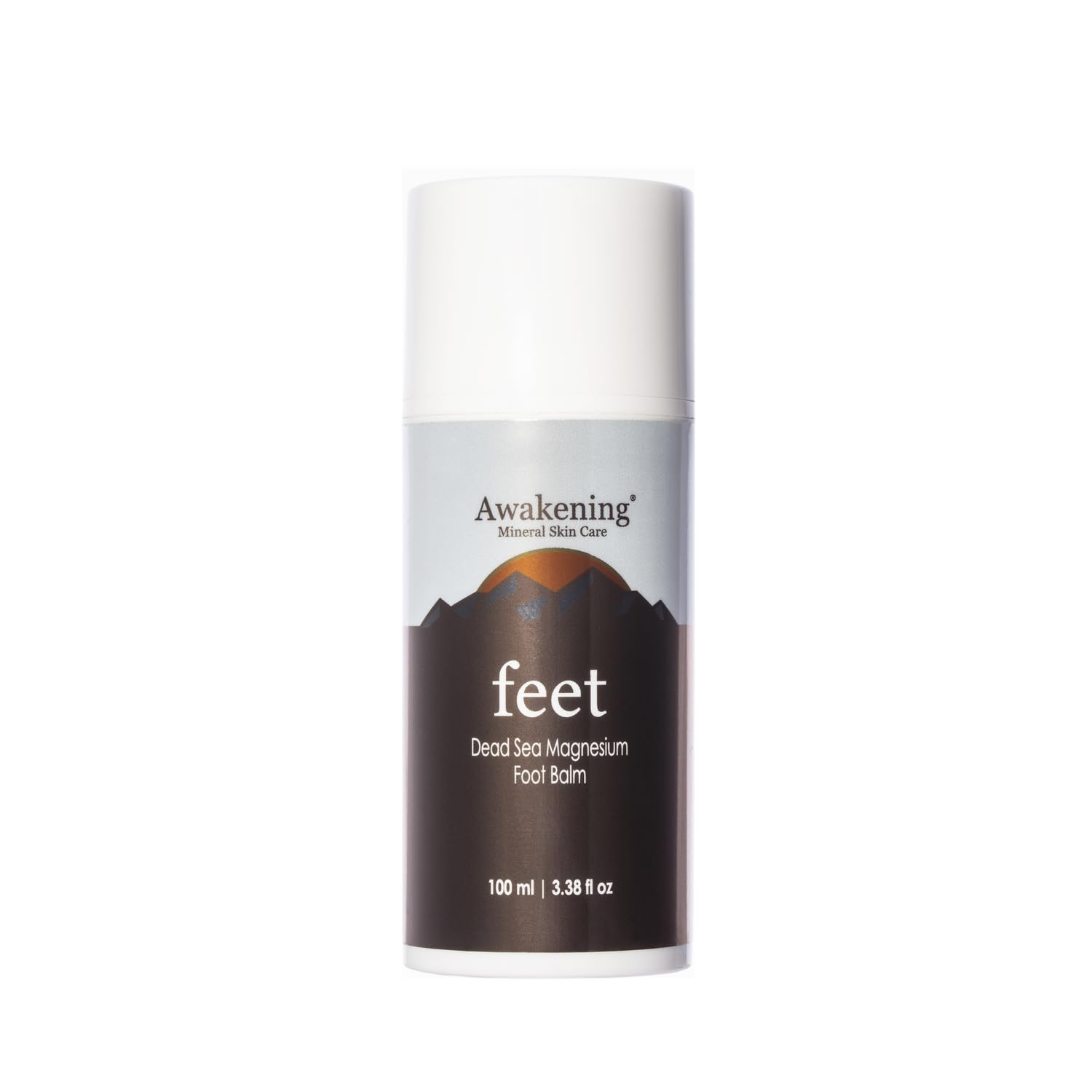 Awakening Feet - Magnesium-Rich Hydrating Foot Therapy Balm, Foot Lotion With Arnica and Concentrated Minerals of the Dead Sea for Dry Feet [100 ml/3.4 oz - Airless Pump]