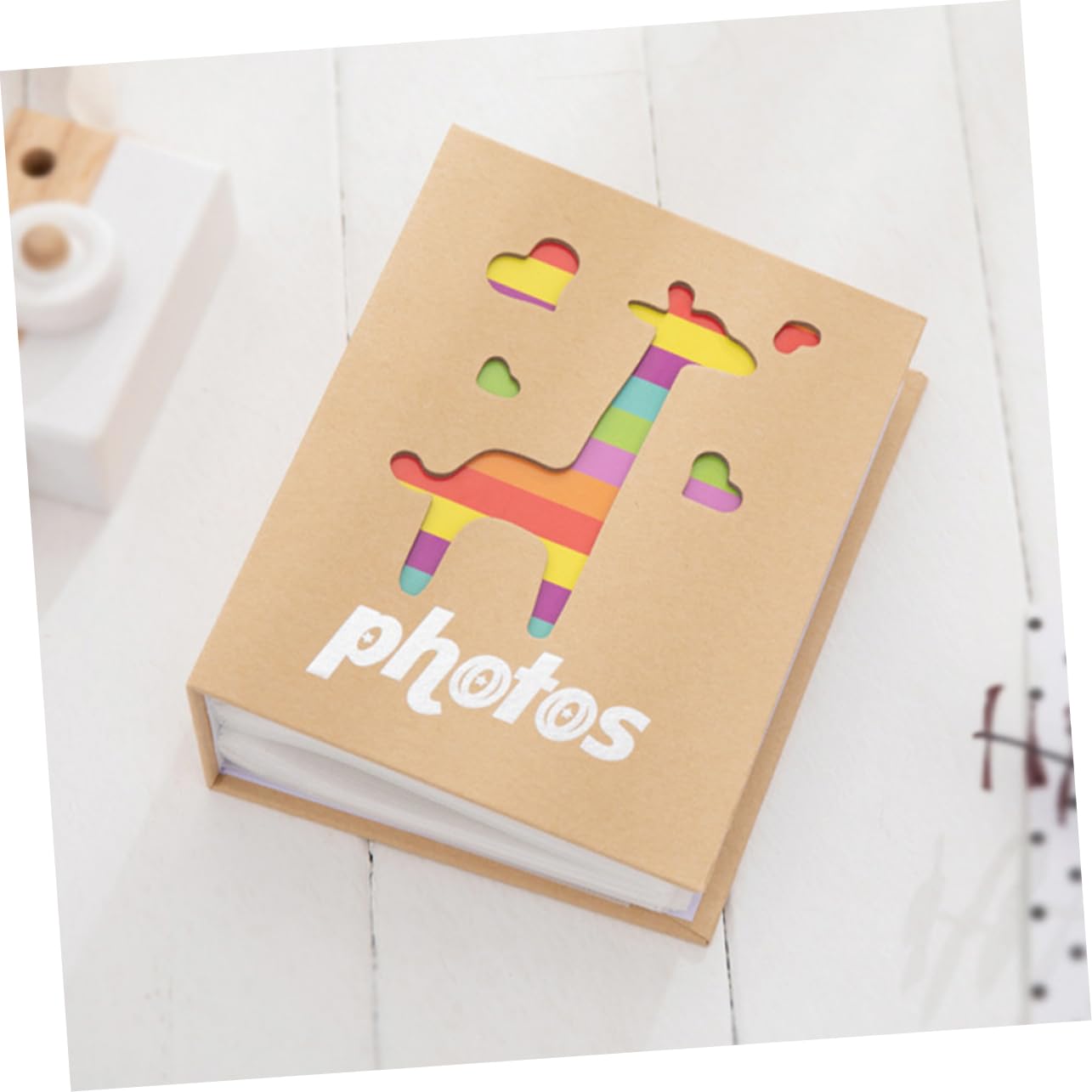 Toyvian 4pezzi Album Fotografico Per Colorata Album Multi-pocket Per Registrare La Crescita Del Adatto Feste e Occasioni Speciali Design Adorabile Con Giraffa Per Foto