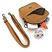 COOWONE Dog Treat Pouch,Velvet Dog Training Pouch Bag Built-in Poop Bag Dispenser | Large Capacity Pet Treat Training Bag for Treats, Kibbles, Pet Toys (Brown)