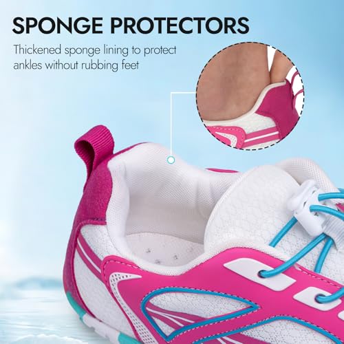 Image of ATHMILE Barefoot Water Shoes Women Men Wide Non Slip Aqua Beach River Pool