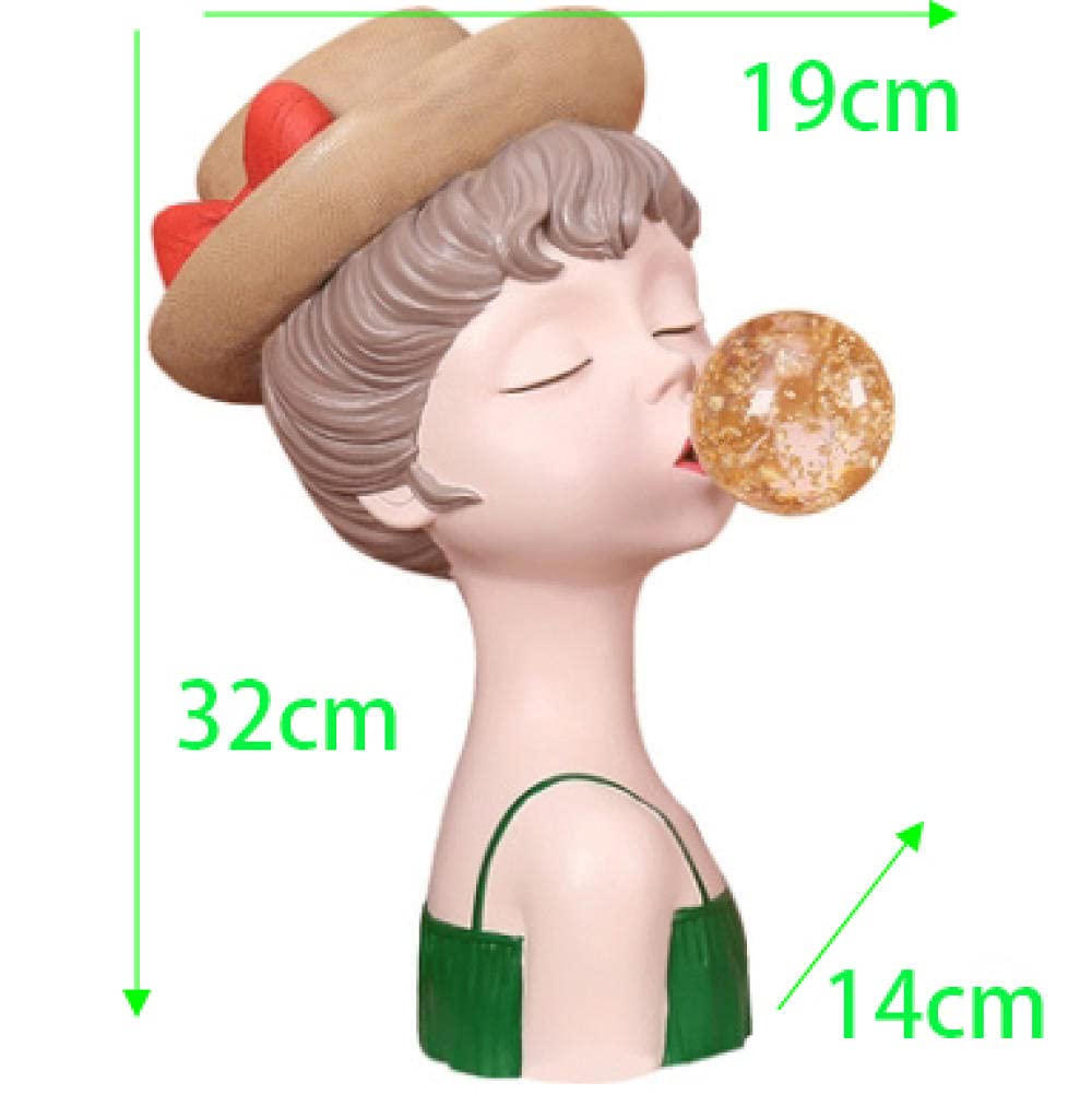 Adorno De Escultura Escultura De La Decoración De Los Adornos De La Muchacha Moderna De La Resina Linda