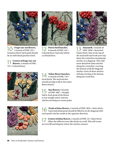 Image of How to Embroider Texture and Pattern: 20 Designs that Celebrate Pattern, Color, and Pop-Up Stitching (Landauer) Step-by-Step Instructions, Illustrated Stitch Guide, Easy-to-Follow Tutorials, and More