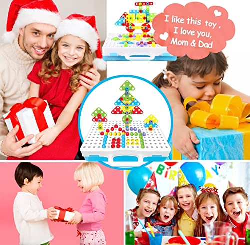 Parhlen TLH-29 Educational Toys Building Blocks, 244 Pieces Electric Screwdriver Diy Building Toys For Boys And Girls, Educational Construction Building Kit For Kids Ages 4 5 6 7 8 9 10 Year Old thumb #7