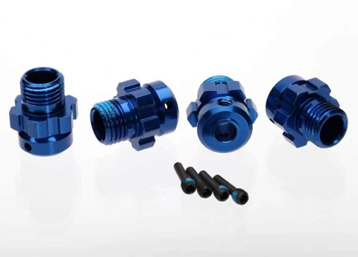 Amazon.com: Traxxas 6469 Blue-Anodized Aluminum Wheel Hubs (for