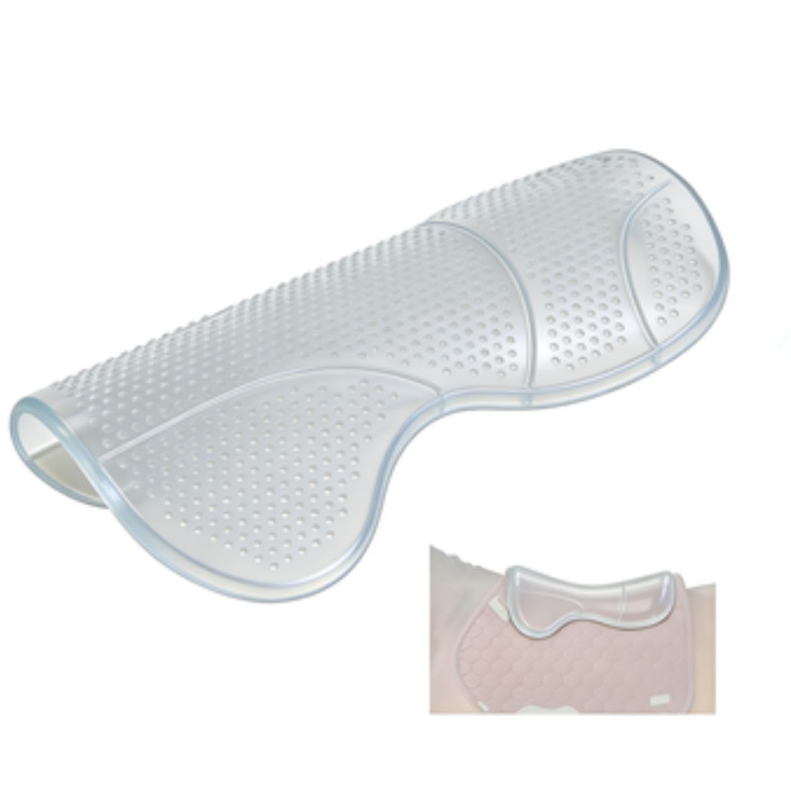 Almohadilla para Caballo de Gel de Silicona Antideslizante Absorbe Impactos para Mayor Comodidad Transpirable Adecuada para Montar Y Uso