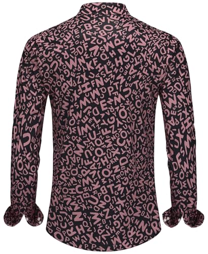 KYKU Mens Long Sleeve Shirt: Fashion Button Down Casual Shirts for Men with Pocket3