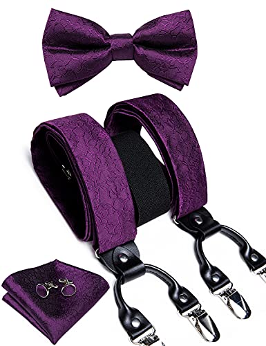 Bretelles homme formelles pour costume de mariage DiBanGu en cuir