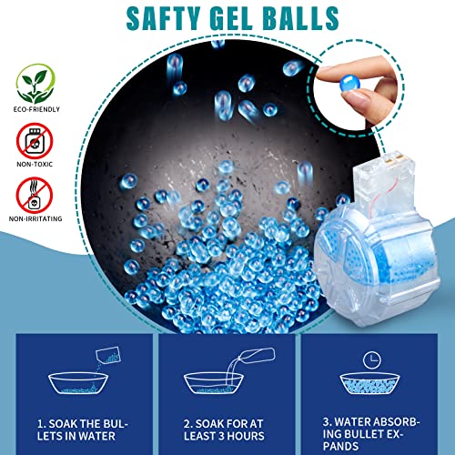 Lasermag Gel Ball Blaster, Automatic Splatter Ball Gun With 60000 Water Beads Flashlight And Infrared,10Cm Extenable Stock,Orby Guns For Outdoor Activities Shooting Game（M416） #TOP4