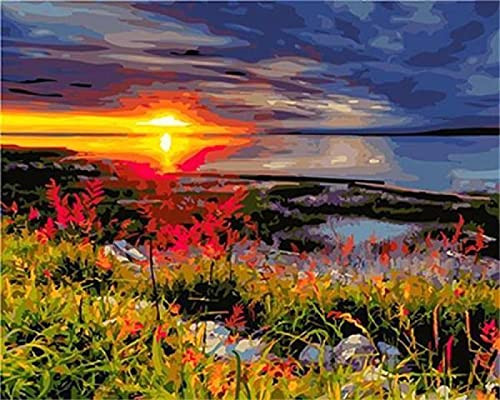 Peinture au diamant 5D kit complet mosaïque strass cristal point de croix coucher de soleil