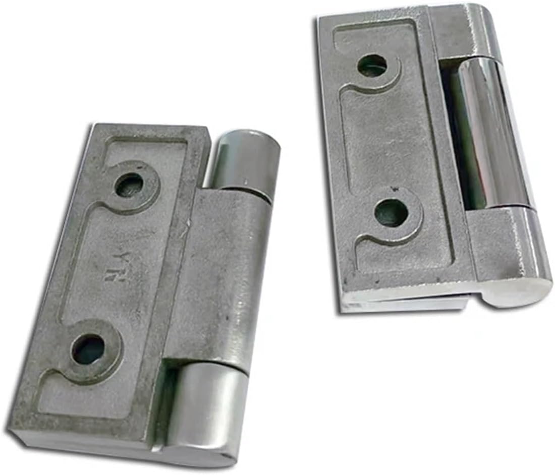 Stainless Steel Hinge 75 * 75 Thickened High Bearing Industrial Precision Casting Machinery and Equipment Hinge(Polishing-Stainless)