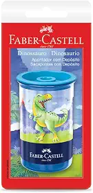 Apontador com Depósito, Dinossauro, Faber-Castell, SM/123DINOZF