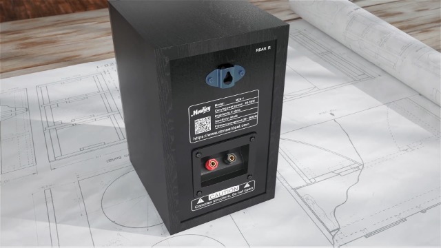 Amazon.co.jp: Moukey ブックシェルフスピーカー パッシブ