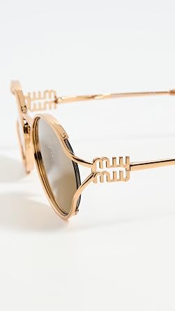Miu Miu Women's Metal Oval Sunglasses