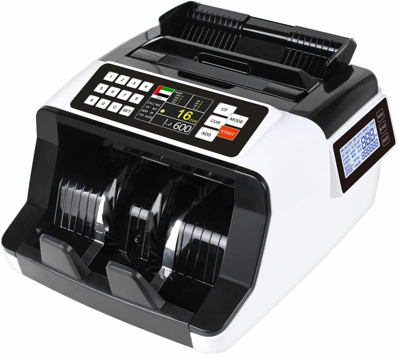 CRONY AL-7200 Currency Counter With Rechargeable Battery Single Denomination Value Counter