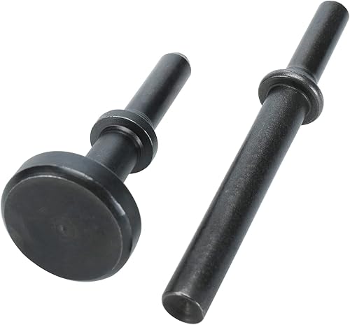 Miniatura 7 de YaeTek 8 piezas de martillo neumático de alisado de alta resistencia, brocas de cincel neumáticas, vástago de 0.401 pulgadas, cinceles neumáticos