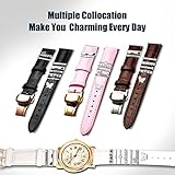 SAVITA 10pcs Watch Band Charms, Glitter Diamond Decoration Smart Watch Charms Compatible with Apple Watch Bands Buckle Metal Ornament for Iwatch Series 7 6 5 4 3 2 1 (Silver, without Strap) D05365 - Image 5