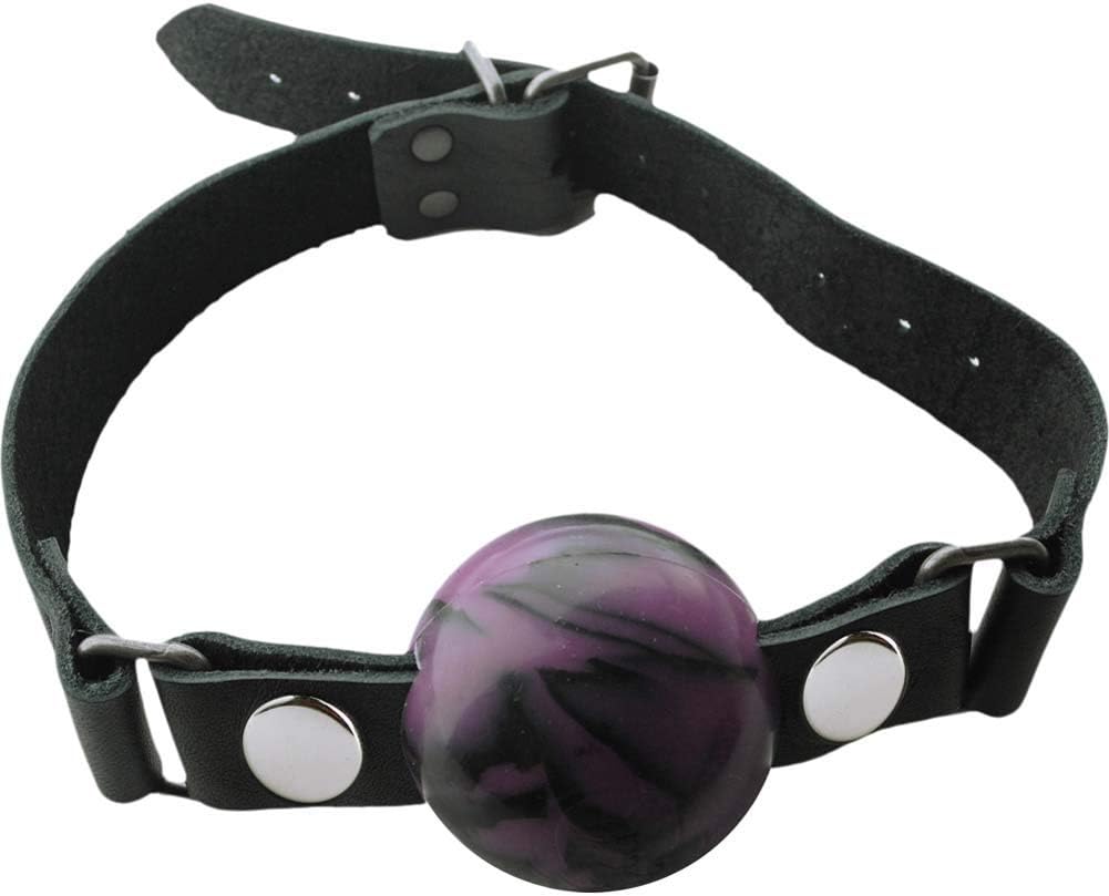 Spartacus Removable Silicone Ball Gag, Purple, 2 Inch