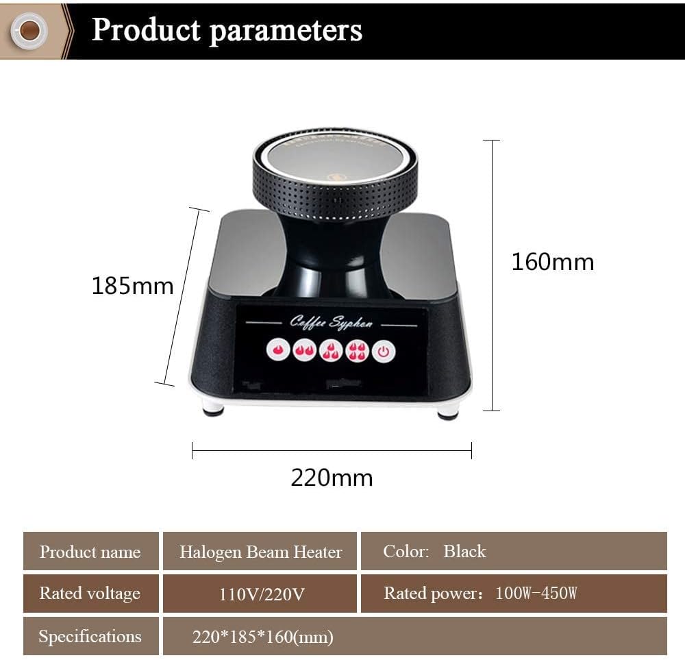 YUCHENGTECH Halogen Beam Heater Burner Syphon Coffee Heater Beam Heater for Coffee Syphon (220V)